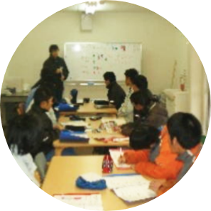 朝のミーティング